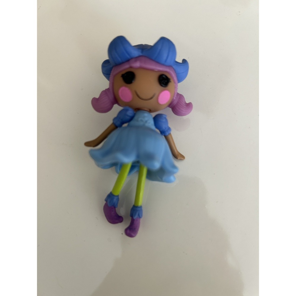 LALALOOPSY Bluebell Dewdrop MINI DOLL MGA Entertainment Purple Hair 3" HTF